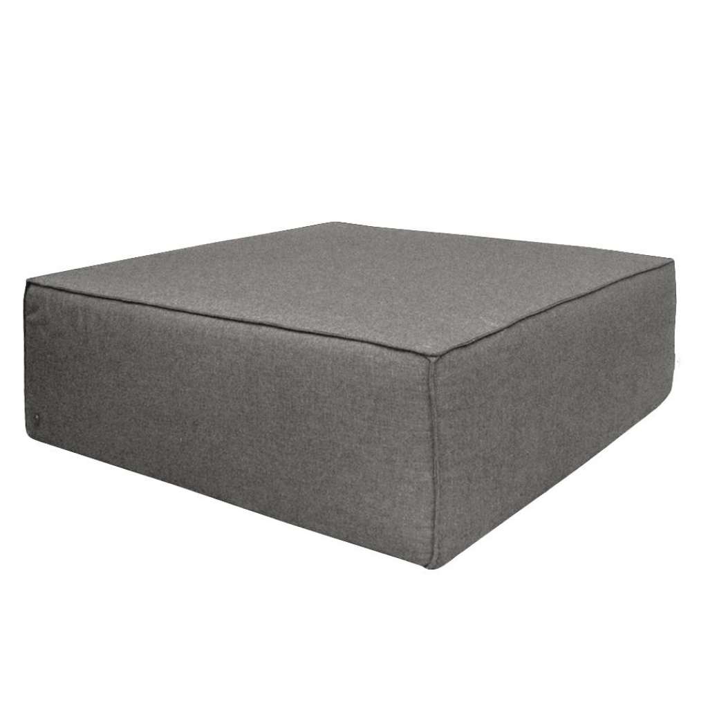 home24 Polsterhocker Big Cube I Strukturstoff