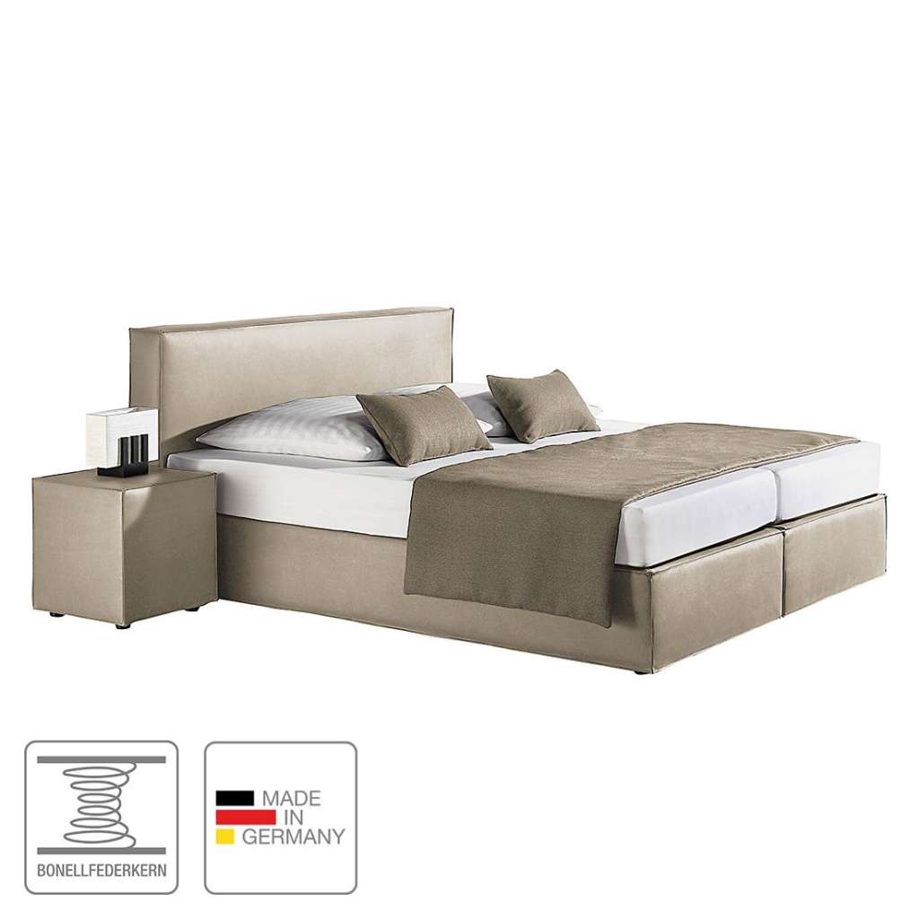 home24 Boxspringbett Cyra Kunstleder