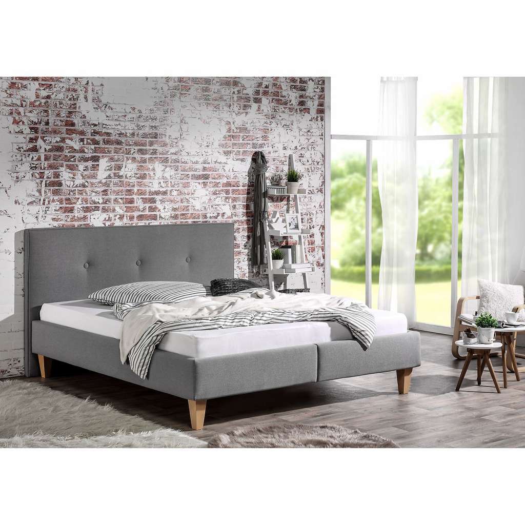 home24 Polsterbett Alnarp Strukturstoff