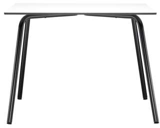 Thonet - S 1040 All Seasons Tisch - senfgelb - dunkelgraues Laminat - 100 x 100 cm - outdoor