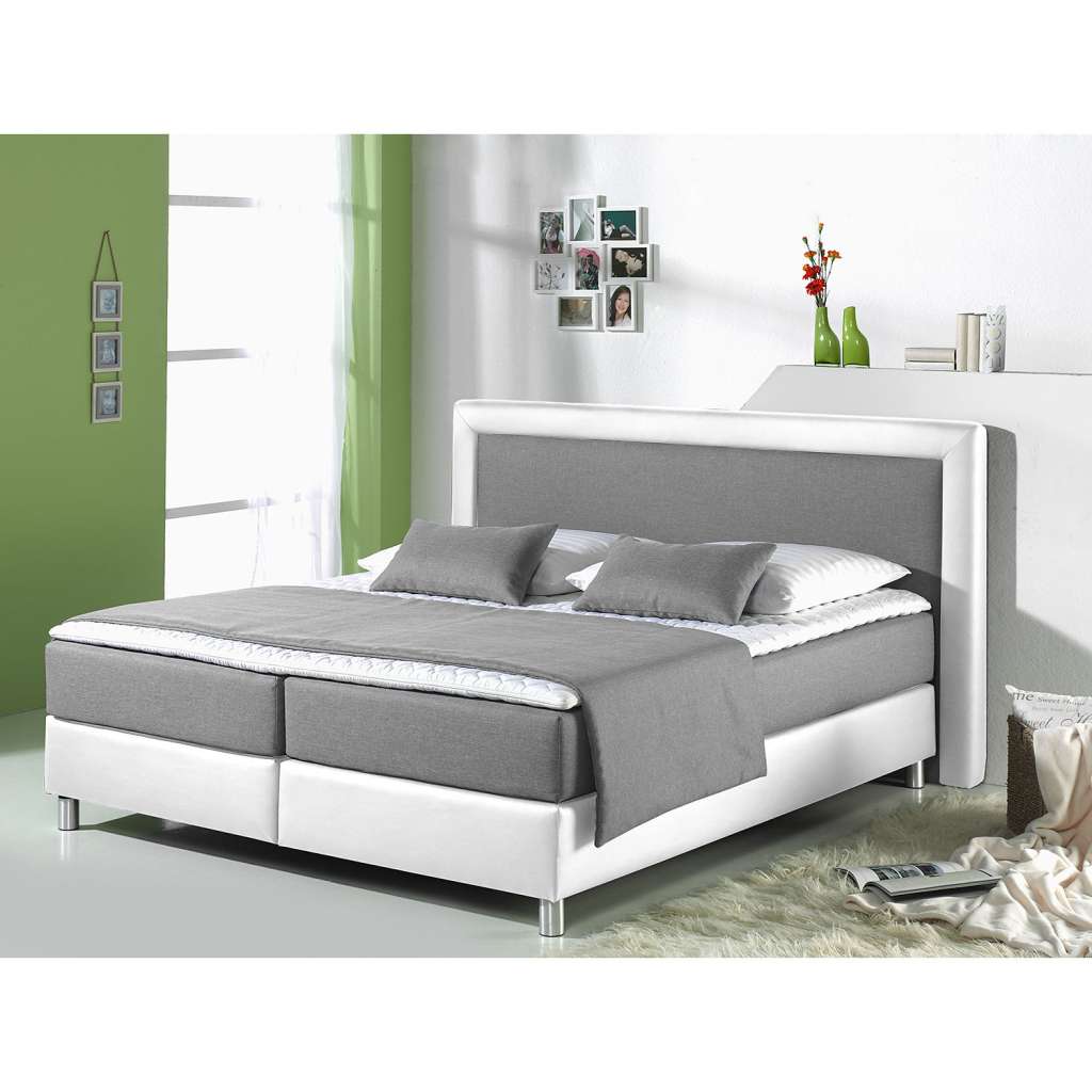 home24 Boxspringbett Vimmerby Kunstleder