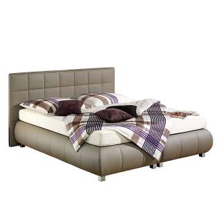 home24 Boxspringbett Elay Kunstleder