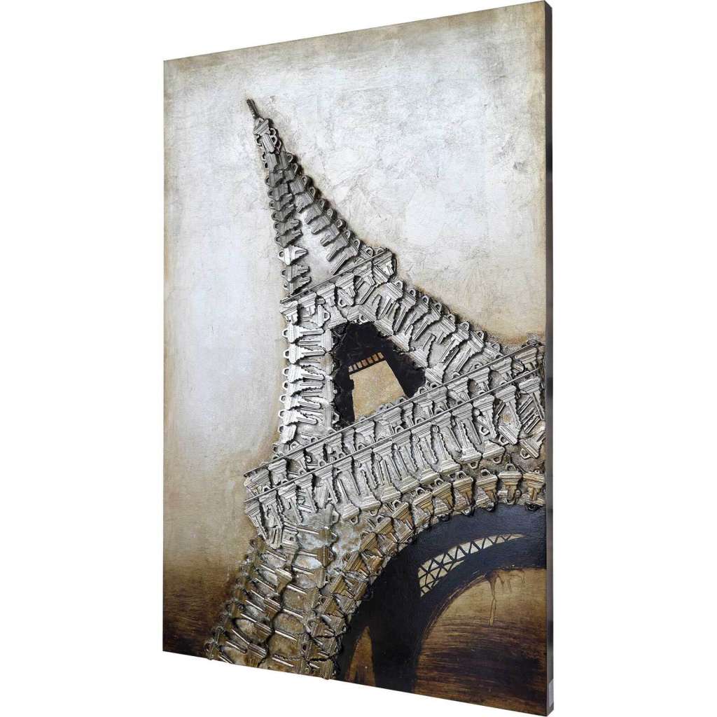 3D Wandbild Eiffelturm 80 x 120 cm