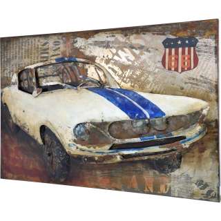 3D Metallbild Auto Wandbild 120 x 80 cm