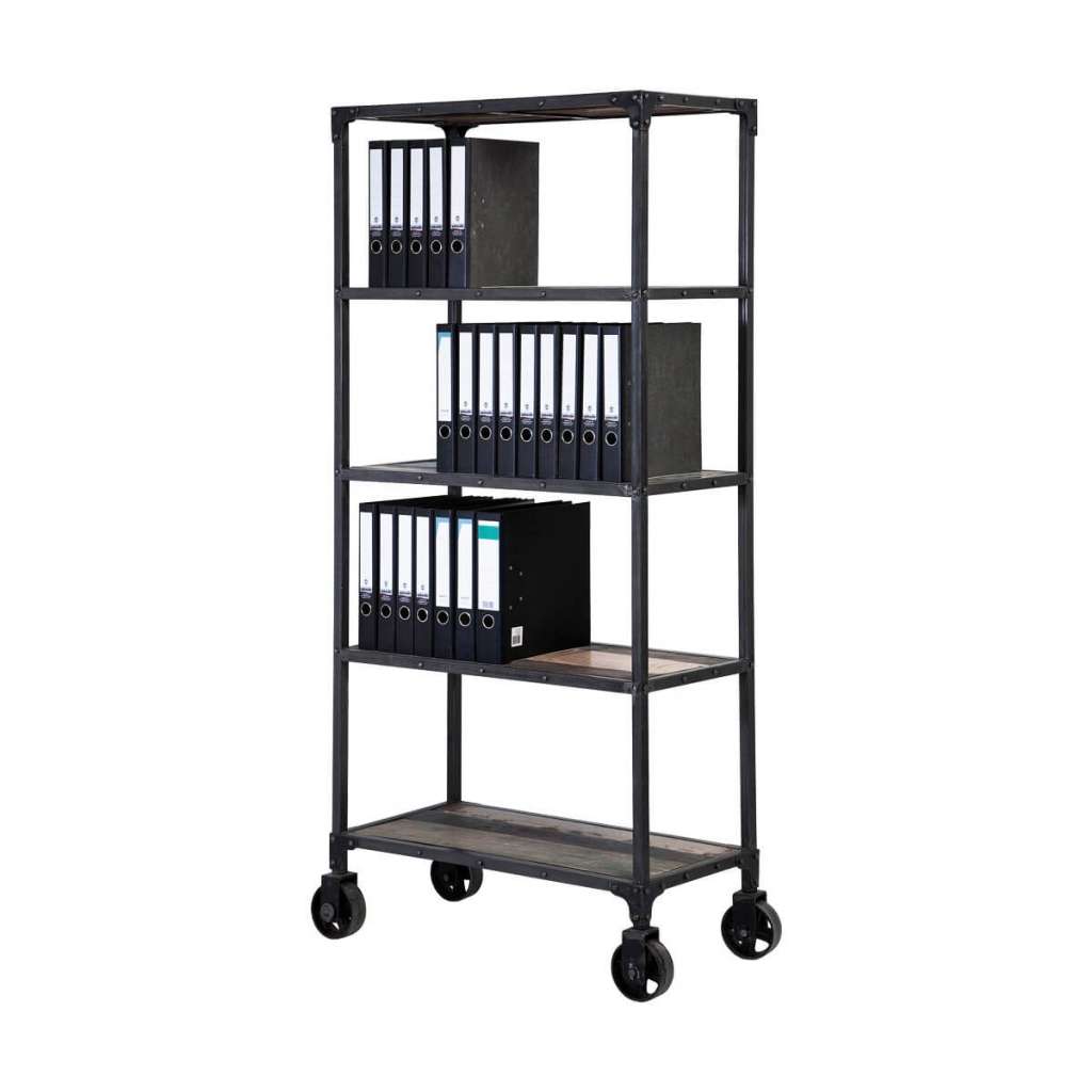 Kare Design Regal aus Eisen und Holz Bunt