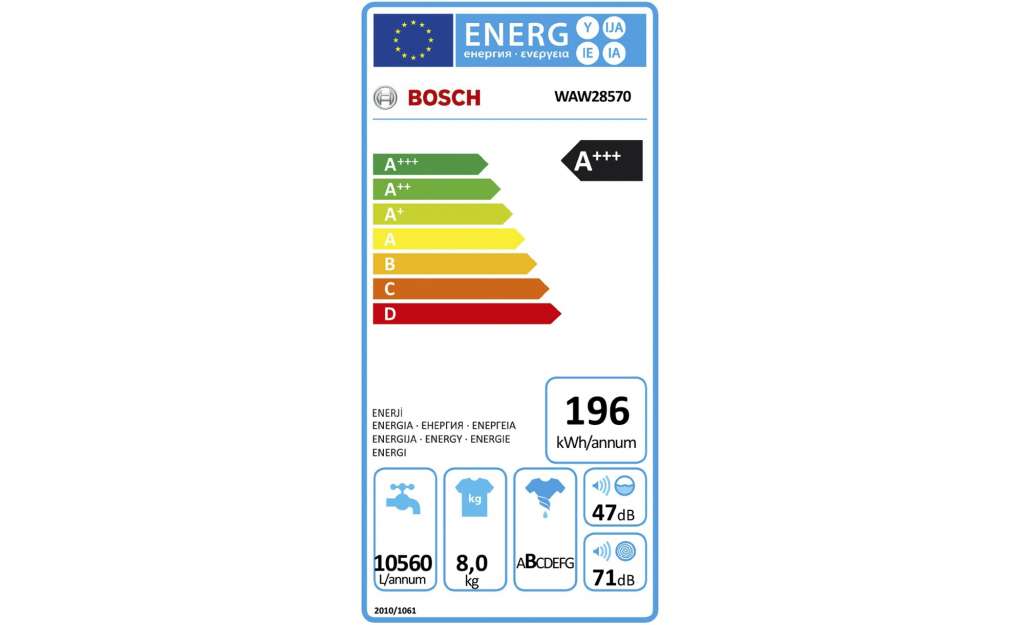 BOSCH Waschvollautomat  WAW 28570 ¦ weiß ¦ Glas , Kunststoff, Metall-lackiert ¦ Maße (cm): B: 60 H: 84,5 T: 59 Elektrogeräte > Waschmaschinen - Höffner
