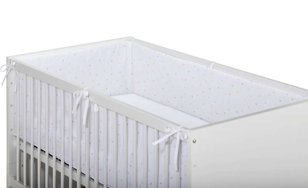 Uups Nestchen Dreiecke  Anton ¦ mehrfarbig ¦ 100% Baumwolle mit Vliesfüllung ¦ Maße (cm): B: 350 Baby > Baby Textilien > Baby Bettwaren - Höffner
