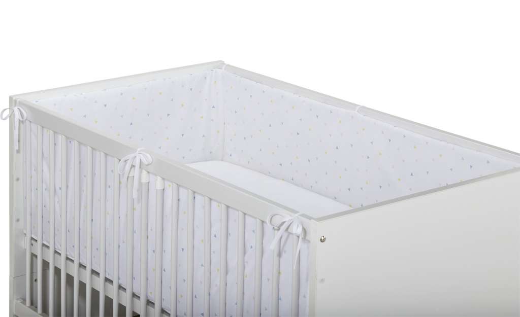 Uups Nestchen Dreiecke  Miau ¦ mehrfarbig ¦ 100% Baumwolle mit Vliesfüllung ¦ Maße (cm): B: 350 Baby > Baby Textilien > Baby Bettwaren - Höffner