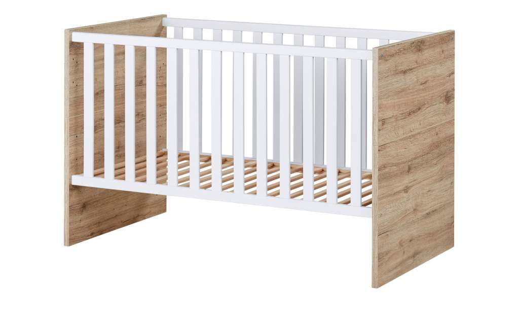 Kinderbett 70x140 weiß Bellissima ¦ holzfarben ¦ Maße (cm): B: 78 H: 91 T: 145 Baby > Babymöbel > Babybetten - Höffner