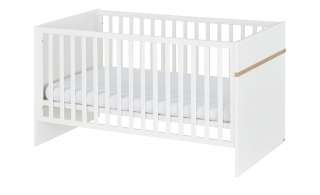 Roba Kinderbett weiß - Eiche Katharina ¦ weiß ¦ Maße (cm): B: 76 H: 81 T: 142,5 Baby > Babymöbel > Babybetten - Höffner