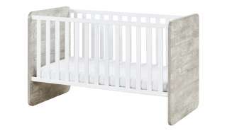 Kinderbett 70x140 weiß & grau Hannes ¦ weiß ¦ Maße (cm): B: 78 H: 93 T: 144 Baby > Babymöbel > Babybetten - Höffner