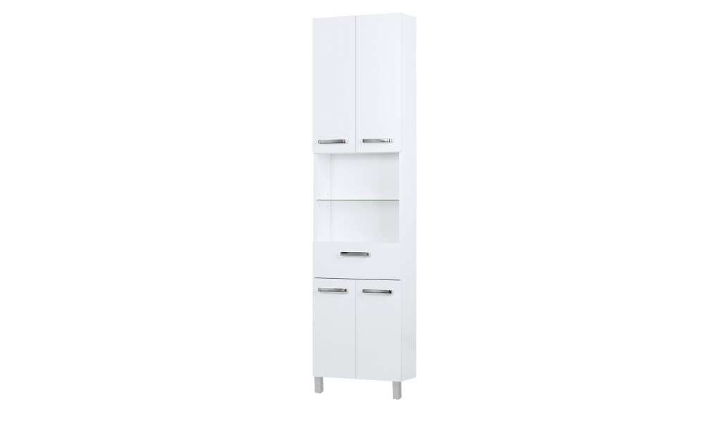 calmo2go Bad-Hochschrank  Wanda ¦ weiß ¦ Maße (cm): B: 50 H: 195,5 T: 20 Schränke > Badschränke > Bad-Hochschränke - Höffner