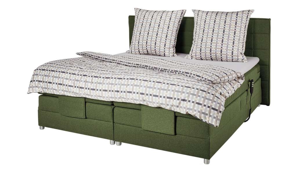 uno Motor-Boxspringbett 180x200 - grün Montana ¦ grün ¦ Maße (cm): B: 200 H: 111,5 Betten > Boxspringbetten > Boxspringbetten 180x200 - Höffner