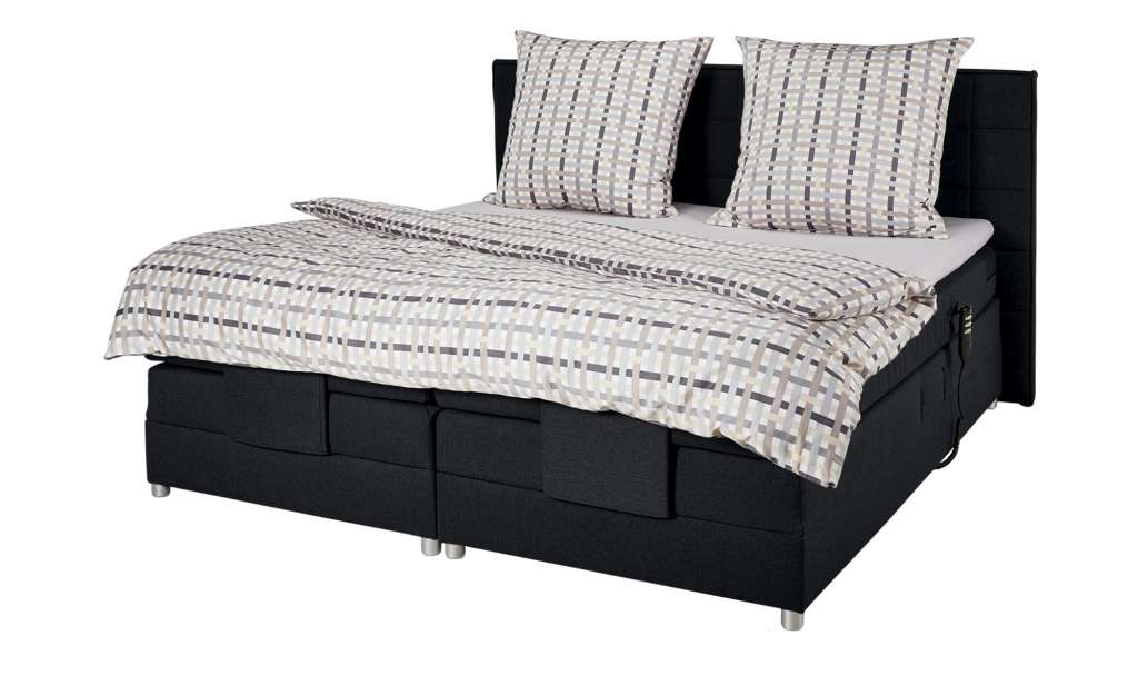 uno Motor-Boxspringbett 180x200 - schwarz Montana ¦ schwarz ¦ Maße (cm): B: 200 H: 111,5 Betten > Boxspringbetten > Boxspringbetten 180x200 - Höffner