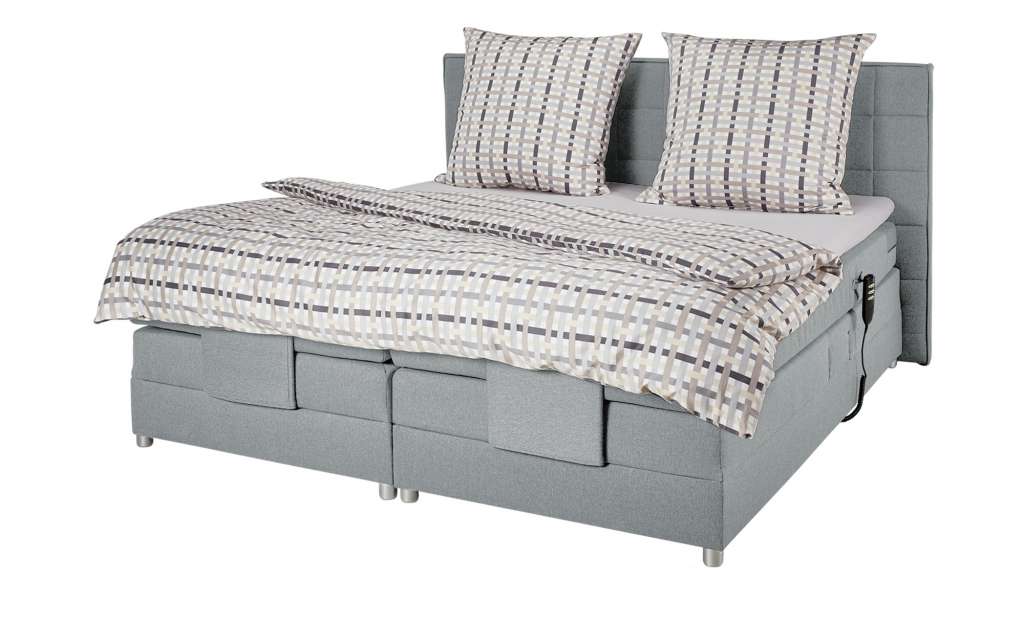 uno Motor-Boxspringbett 180x200 - grau Montana ¦ grau ¦ Maße (cm): B: 200 H: 111,5 Betten > Boxspringbetten > Boxspringbetten 180x200 - Höffner
