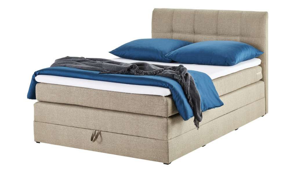 Boxspringbett 140x200 - beige Baroness ¦ beige ¦ Maße (cm): B: 143 H: 113 T: 212 Betten > Boxspringbetten > Boxspringbetten 140x200 - Höffner
