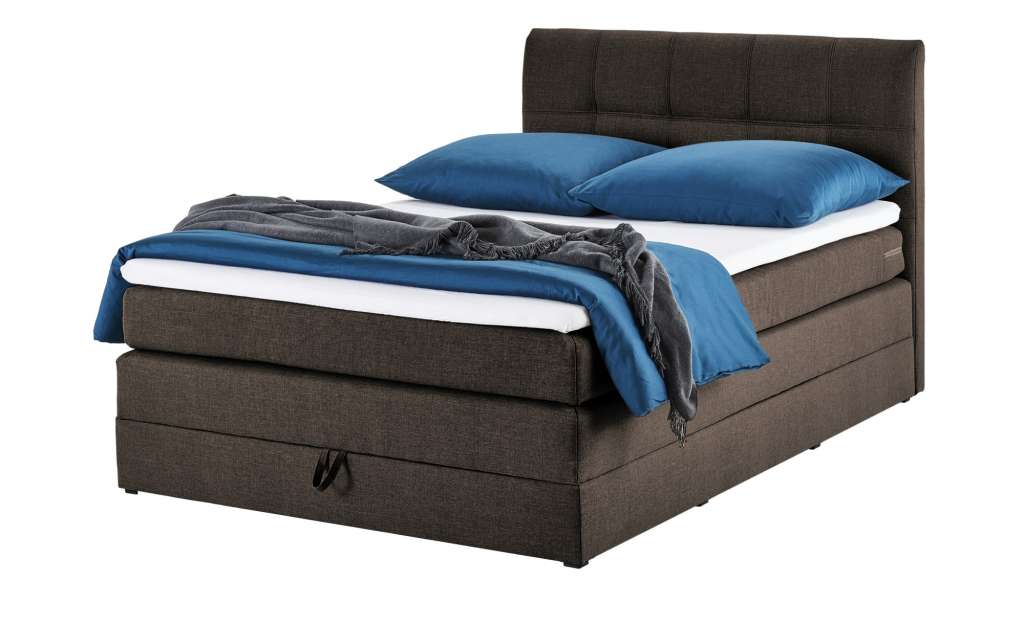 Boxspringbett 140x200 - braun Baroness ¦ braun ¦ Maße (cm): B: 143 H: 113 T: 212 Betten > Boxspringbetten > Boxspringbetten 140x200 - Höffner