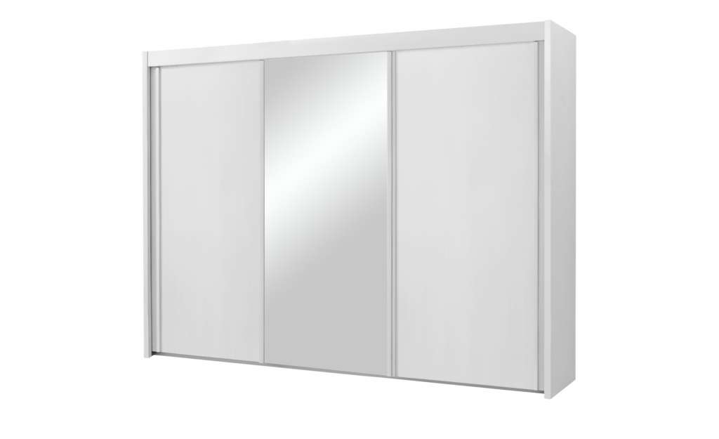 Schwebetürenschrank 3-türig  Regent ¦ weiß ¦ Maße (cm): B: 250 H: 223 T: 65 Schränke > Kleiderschränke > Schwebetürenschränke - Höffner