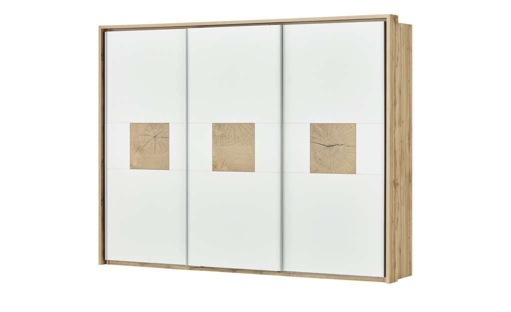 Schwebetürenschrank  Corby ¦ holzfarben ¦ Maße (cm): B: 280 H: 215 T: 61 Schränke > Kleiderschränke > Schwebetürenschränke - Höffner