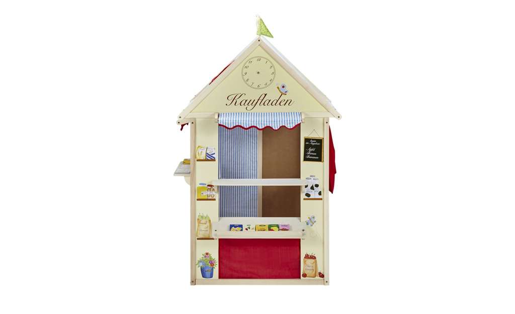 Roba Spielhaus  4 in 1 ¦ mehrfarbig ¦ Rahmen Massivholz Pappel farbig lackiert, Seitenwände bedrucktes MDF  ¦ Maße (cm): B: 82,5 H: 138 T: 94,5 Geschenkartikel > Geschenke für Kinder - Höffner