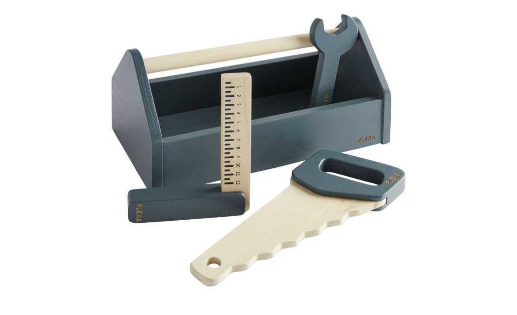FLEXA Werkzeugkasten  The Workbench ¦ blau ¦ Birke massiv Geschenkartikel > Geschenke für Kinder - Höffner