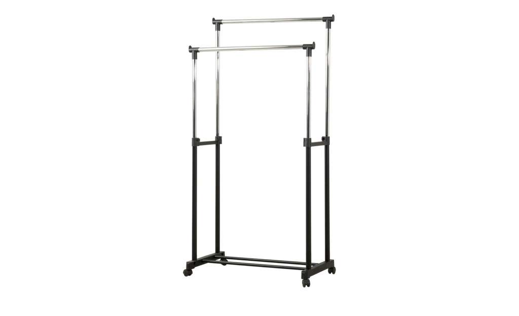Rollgarderobe  Selve ¦ silber ¦ Maße (cm): B: 85,5 H: 94,5 T: 42,5 Garderoben & Kleiderstangen > Garderoben - Höffner