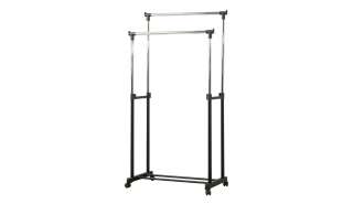 Rollgarderobe  Selve ¦ silber ¦ Maße (cm): B: 85,5 H: 94,5 T: 42,5 Garderoben & Kleiderstangen > Garderoben - Höffner