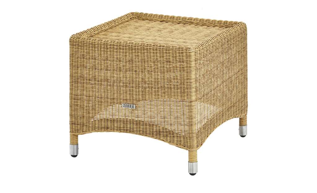 Zebra Hocker  Loomus ¦ Aluminium pulverbeschichtet/ PE-Geflecht ¦ Maße (cm): B: 48 H: 44 T: 48 Garten > Garten Lounge-Möbel > Loungehocker - Höffner