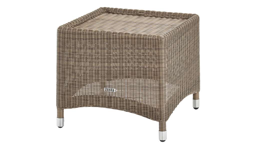Zebra Hocker  Loomus ¦ Aluminium pulverbeschichtet/ PE-Geflecht ¦ Maße (cm): B: 48 H: 44 T: 48 Garten > Garten Lounge-Möbel > Loungehocker - Höffner