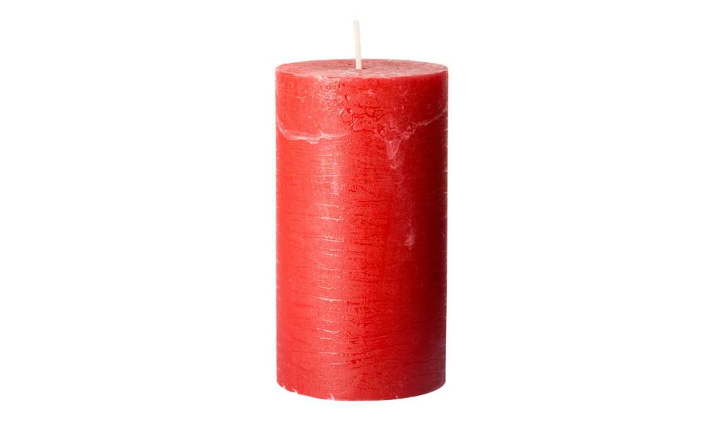Zylinderkerze H13cm ¦ rot ¦ Wachs ¦ Maße (cm): H: 13 Ø: [6.8] Dekoration > Kerzen & Lichter - Höffner