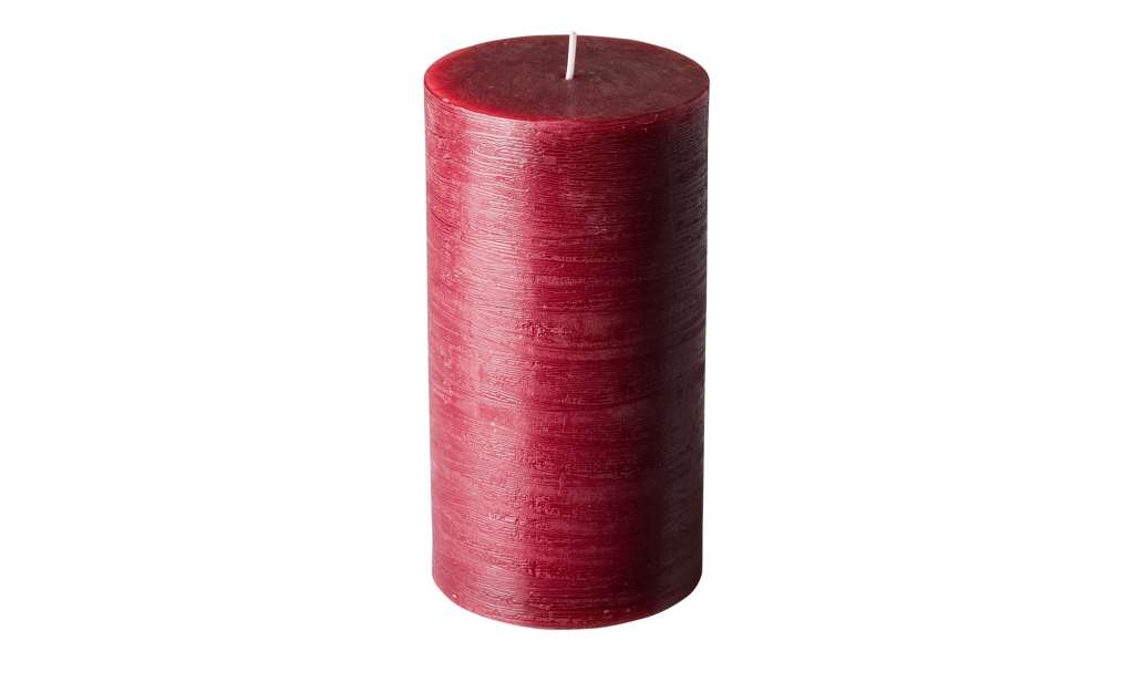 Zylinderkerze 19cm  Rusti ¦ rot ¦ Wachs ¦ Maße (cm): H: 19 Ø: [10.0] Dekoration > Kerzen & Lichter - Höffner