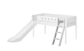 FLEXA Halbhohes Bett mit Rutsche 90x200 weiß Flexa White ¦ weiß ¦ Maße (cm): B: 250 H: 120 Kindermöbel > Kinderbetten - Höffner