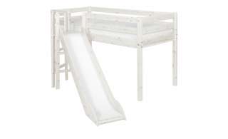 FLEXA Halbhohes Bett mit Rutsche 90x200 Holz Flexa Classic ¦ weiß ¦ Maße (cm): B: 174 H: 120 Kindermöbel > Kinderbetten - Höffner