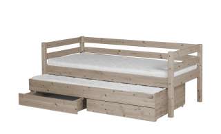 FLEXA Bett mit Ausziehbett und Schubladen 90x200 - terra - Kiefer Flexa Classic ¦ holzfarben ¦ Maße (cm): B: 100 H: 81 Kindermöbel > Kinderbetten - Höffner
