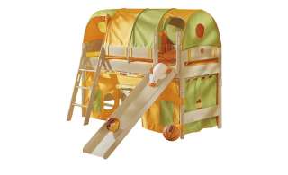 PAIDI Spielbett mit Rutsche 90x200 Birke Fleximo ¦ holzfarben ¦ Maße (cm): B: 211,5 H: 149,7 T: 237,3 Kindermöbel > Kinderbetten - Höffner