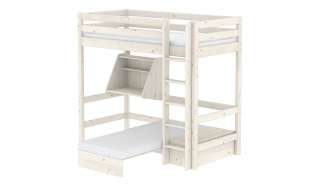 FLEXA Casa Hochbett 90x200 - weiß - Kiefer Flexa Classic ¦ Maße (cm): B: 110 H: 185 Kindermöbel > Kinderbetten - Höffner
