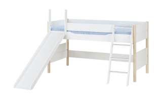 PAIDI Spielbett mit Rutsche 90x200 weiß Ylvie ¦ weiß ¦ Maße (cm): B: 211,5 H: 150,4 T: 239 Kindermöbel > Kinderbetten - Höffner