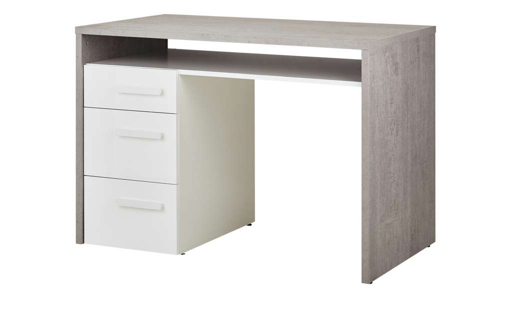 Schreibtisch  Milow ¦ grau ¦ Maße (cm): B: 110 H: 74 T: 60 Kindermöbel > Kinderschreibtische - Höffner