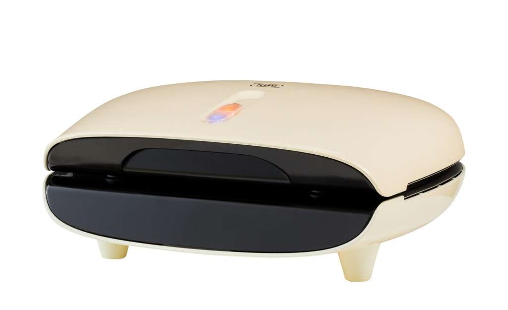 KHG Sandwichmaker  SM-103 (CS) ¦ creme ¦ Kunststoff, Metall-lackiert ¦ Maße (cm): B: 21,7 H: 10,9 T: 25,8 Elektrokleingeräte > Backen, Kochen, Grillen - Höffner