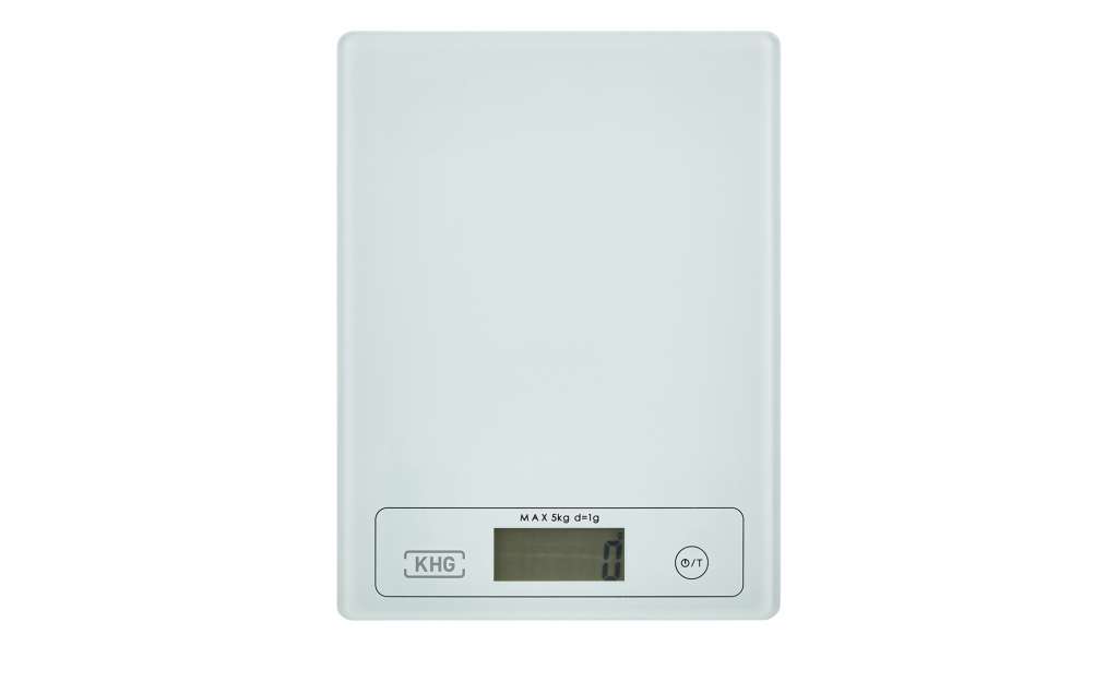 KHG Küchenwaage ¦ weiß ¦ Glas  ¦ Maße (cm): B: 15 Elektrokleingeräte > Backen, Kochen, Grillen - Höffner