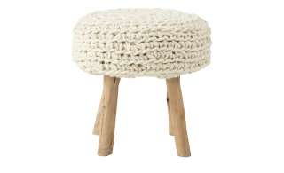 Hocker  Sinan ¦ weiß ¦ Maße (cm): B: 45 H: 45 T: 45 Polstermöbel > Hocker - Höffner