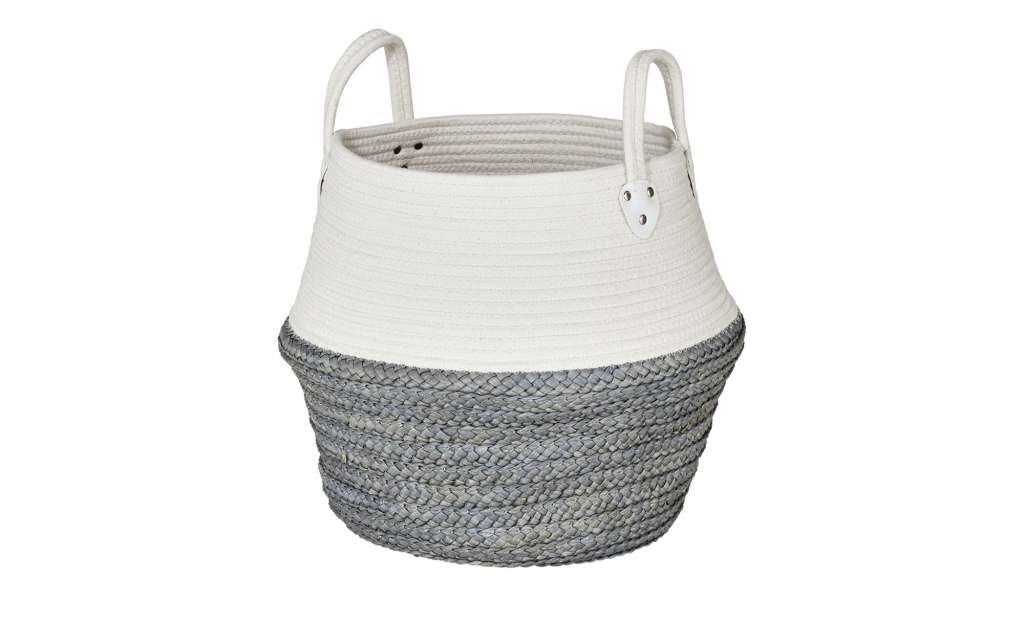 Korb ¦ blau ¦ Baumwolle, Naturprodukte ¦ Maße (cm): H: 38 Ø: [30.0] Aufbewahrung > Körbe - Höffner