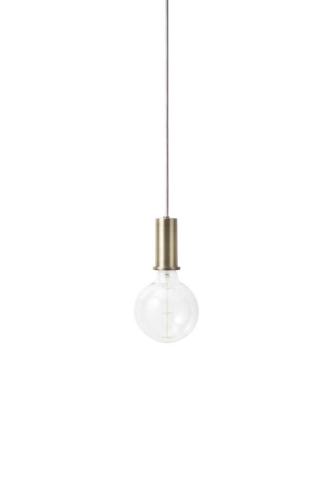 ferm LIVING - Socket Pendelleuchte - messing - indoor
