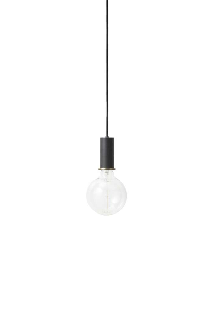 ferm LIVING - Socket Pendelleuchte - schwarz - indoor