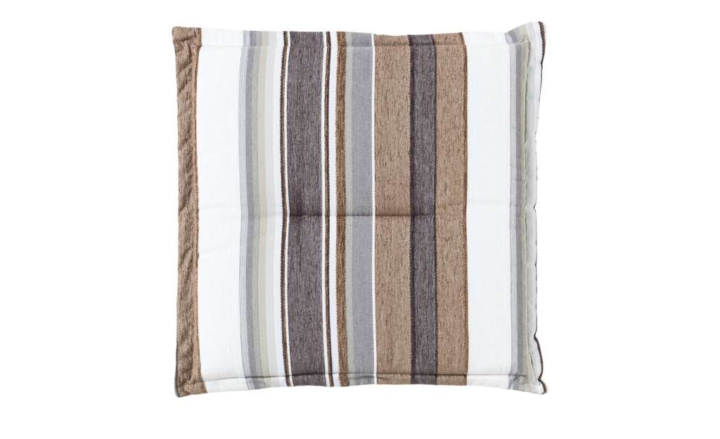 Hockerauflage für Alutex  Lugano Alutex ¦ braun ¦ Webstreifen, 75% Polyacryl, 25% Polyester ¦ Maße (cm): B: 50 H: 4 Garten > Auflagen & Kissen > Gartenhocker-Auflagen - Höffner