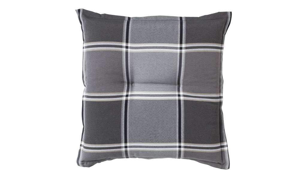 Hockerauflage  Cloud ¦ grau ¦ Buntgewebe, 65% Baumwolle, 35% Polyester ¦ Maße (cm): B: 50 H: 9 Garten > Auflagen & Kissen > Gartenhocker-Auflagen - Höffner