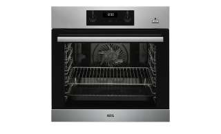 AEG Einbau-Backofen  BEB355020M ¦ schwarz ¦ Metall-lackiert, Glas , Edelstahl, Kunststoff ¦ Maße (cm): B: 59,5 H: 59,4 T: 56,7 Elektrogeräte > Backöfen, Herde & Kochfelder - Höffner