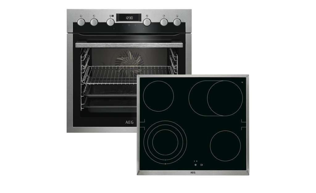 AEG Einbau-Herdset  HE4133MS30 ¦ silber ¦ Edelstahl, Kunststoff, Glas , Metall-lackiert ¦ Maße (cm): B: 59,5 H: 59,4 T: 56,7 Elektrogeräte > Backöfen, Herde & Kochfelder - Höffner