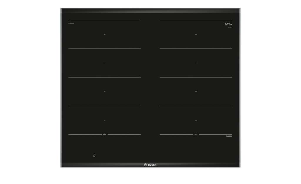 BOSCH Induktions-Kochstelle  PXX 675DC1E ¦ schwarz ¦ Glas , Edelstahl ¦ Maße (cm): B: 60,6 H: 5,1 T: 52,7 Elektrogeräte > Backöfen, Herde & Kochfelder - Höffner