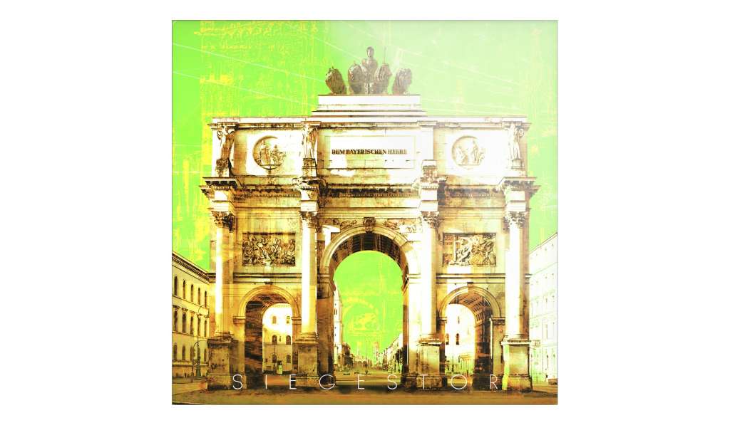 Glasbild  München ¦ grün ¦ Maße (cm): B: 50 H: 50 Dekoration > Bilder & Schilder - Höffner